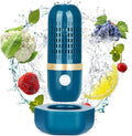 Cudinham Fruit and Vegetable Purifier Cleaner Washing Machine Upgraded Capsule Shape Disinfection OH-ion Purification Technology for Cleaning Grains Rice Meat Seafood, Forest Green