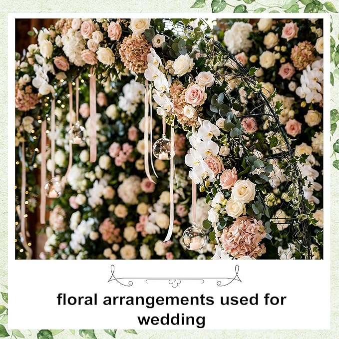 Chicken Wire for Floral Arrangements 15.7 x 157 in, Green PVC Coated Hexagonal Netting, Rust-Proof Garden Fence for DIY Crafts & Plant Protection, Ideal for Florists, Crafters & Gardeners