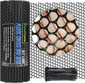 Upgraded 15.7IN x 33FT ABS Plastic Chicken Wire Fence Mesh, Poultry Fencing, Hexagonal Fencing Wire for Gardening, Construction Barrier Netting, Chicken Wire Frame Crafts, Floral Netting