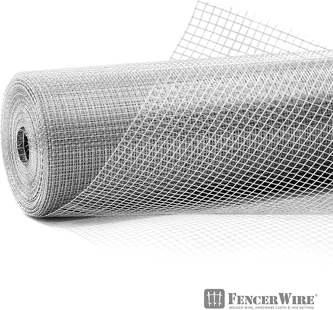 Fencer Wire 23 Gauge Galvanized Hardware Cloth with Mesh Size 1/4" x 1/4" (3 ft. x 10 ft.)