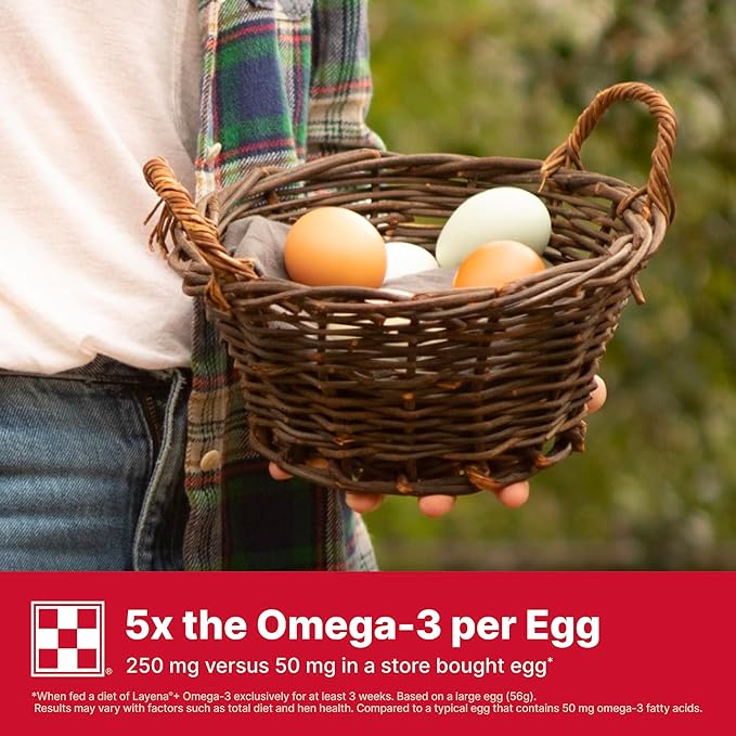 Purina® Layena®+ Omega-3 Chicken Feed Pellets, 40 Pound Bag