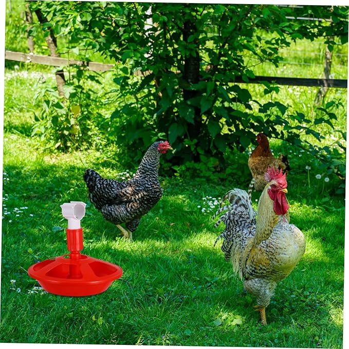 Totority Automatic Poultry Waterer with Chick-Friendly Design Efficient Water Use and Consistent Flow for Chickens Ducks Quail Semi-Automatic Water Dispenser for Chicks in Household Coop