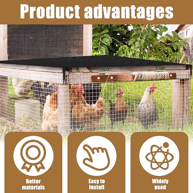 Outdoor Chicken Run Cover Easy to Install Chicken House Cover Versatile Run Pen Detachable Waterproof Hen House for Farms Using