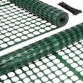 Ohuhu Plastic Garden Fence Safety Fence, 4'x100'/15LB Heavy Duty Reusable Netting Plastic Mesh Fence Roll, Temporary Fencing for Animal Barrier Pool Fence Snow Fencing for Poultry Rabbits Chicken Dogs