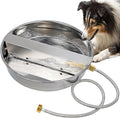 Automatic Water Dispenser for Dogs, Dog Water Bowl Dispenser Large Breed Auto Dog Waterer with Float Valve Outdoor Self Filling Pet Waterer for Pet Cats Dogs Chicken Poultry
