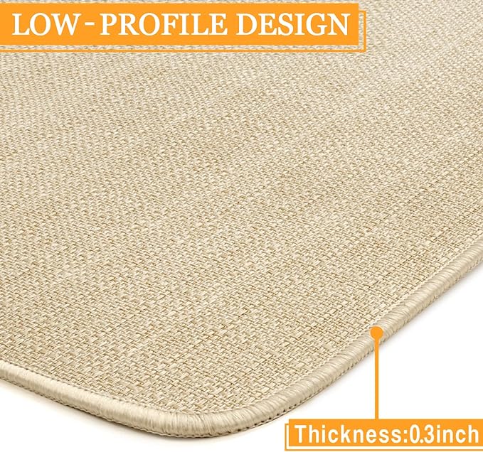 Roszwtit Farmhouse Kitchen Rugs and Mats, Chef Door Mat, Seasonal Washable Non-Slip Floor Mats for Home Kitchen Decor 30x17 Inch