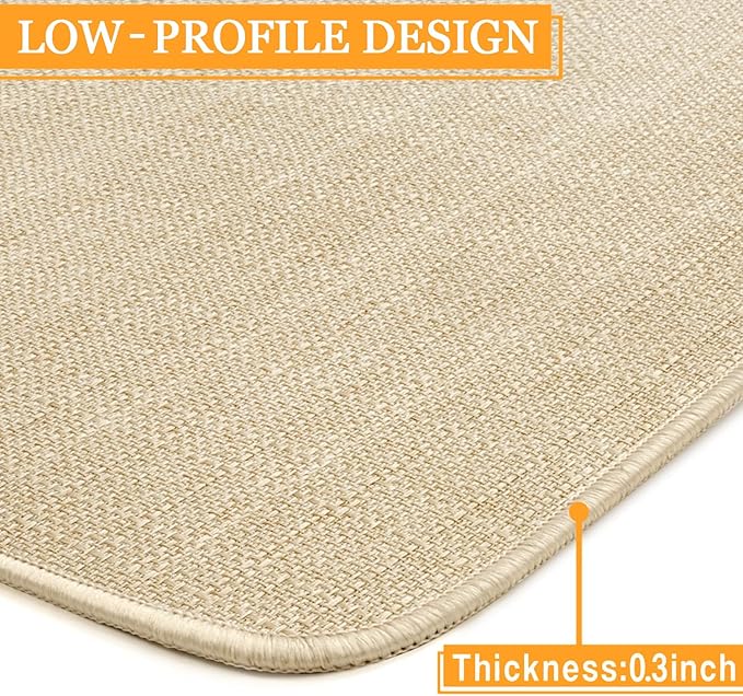 Roszwtit Farmhouse Kitchen Rugs and Mats, Farmhouse Door Mat, Seasonal Washable Non-Slip Floor Mats for Home Kitchen Decor 30x17 Inch