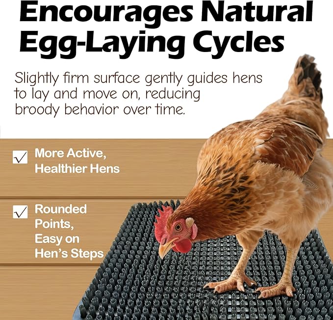 Washable Nesting Pads for Chicken Coop, Chicken Nesting Boxes for Laying Eggs, Laying Pads for Hens, Reusable Nest Mats, Darkgrey 4 Count