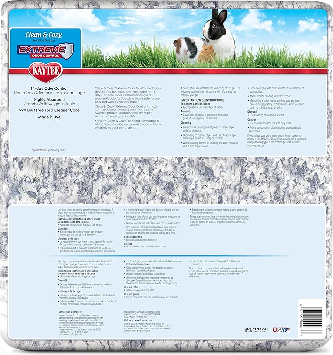 Kaytee Clean & Cozy Extreme Odor Control Bedding 130 Liters