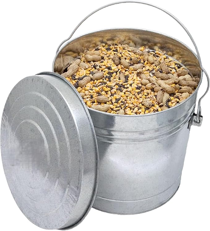 Behrens 6 Gallon Embossed Locking Lid Feed & Seed Can (2 pack)