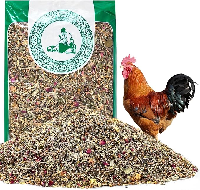 39oz Luxury Chicken Nesting Herbs, 7 Natural Floral & Herbal Blend Nesting Herbs for Chicken Coop Living Bedding, Pads, Boxes and Hen Coop Accessories, Calm Hens, Better Egg Quality