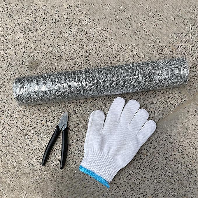 Generic Wire Fencing Roll - Chicken Wire Fence | Mesh Roll Galvanized | Welded Metal Wire Fencing Roll | Galvanized Welded Cage Wire Mesh Roll Supports Poultry Netting Cage Fence, 0.4*15.um
