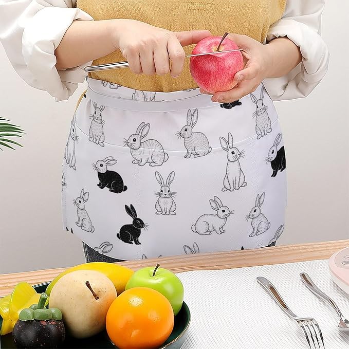 Server Waitress Waist Apron Cooking Kitchen Restaurant Aprons for Women Men