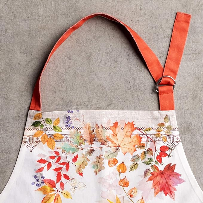 Maison d' Hermine 100% Cotton Apron for women with Pocket Kitchen Chef Apron for Men Cooking Easter Decorations