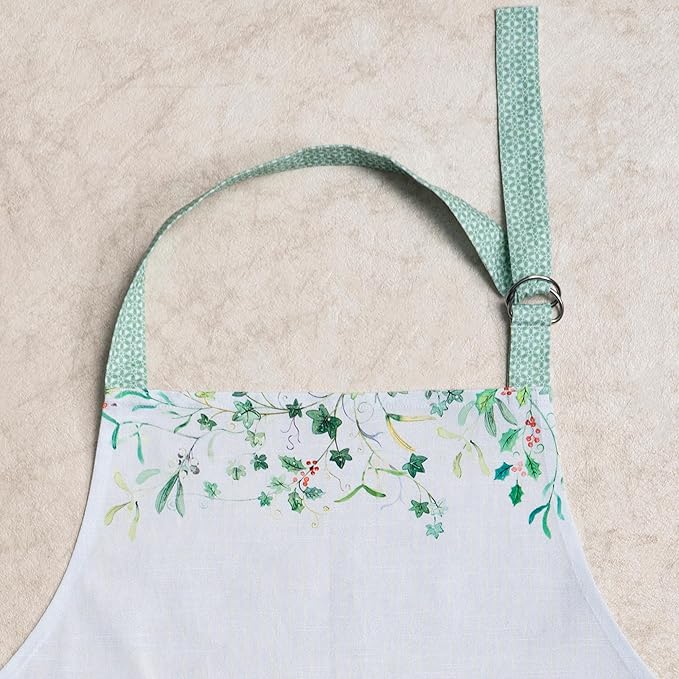 Maison d' Hermine 100% Cotton Apron for women with Pocket Kitchen Chef Apron for Men Cooking Easter Decorations