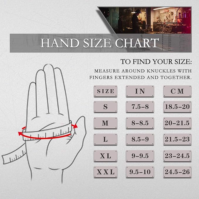 HLDD HANDLANDY 2 Pairs Leather Work Gloves for Men & Women, Reinforced Durable Palm for Welding, Farm, Gardening, Driving