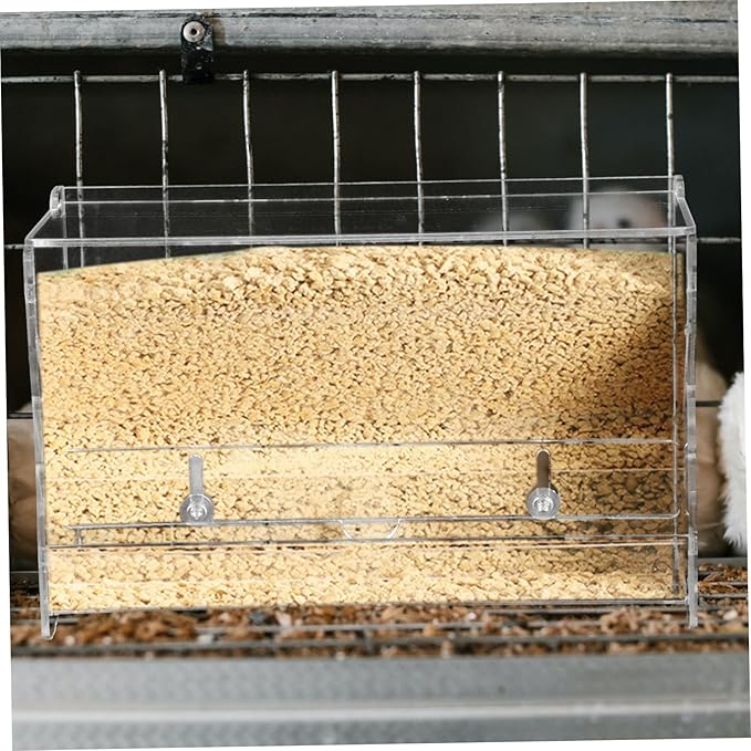 Milisten Automatic Chicken Feeder Bowl Lid Dish Holder View No Waste Chicken Feeders for Poultry