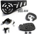 Mini Bike Chain Guard 420 Chain 42 Links & 90 Links with Chain Tensioner Kit for Coleman CT200U CT200U-EX BT200X Baja Warrior MB200 MB165 Massimo for Predator 212cc 196cc 6.5hp 5.5hp minibike Parts