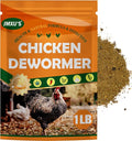 Jmxu's Chicken Dewormer Powder, Natural Formula Poultry Dewormer, Chicken Dewormer Powder for Laying Hens, Poultry Medicine Supplies to Relieve and Prevent Worms, 1 LB