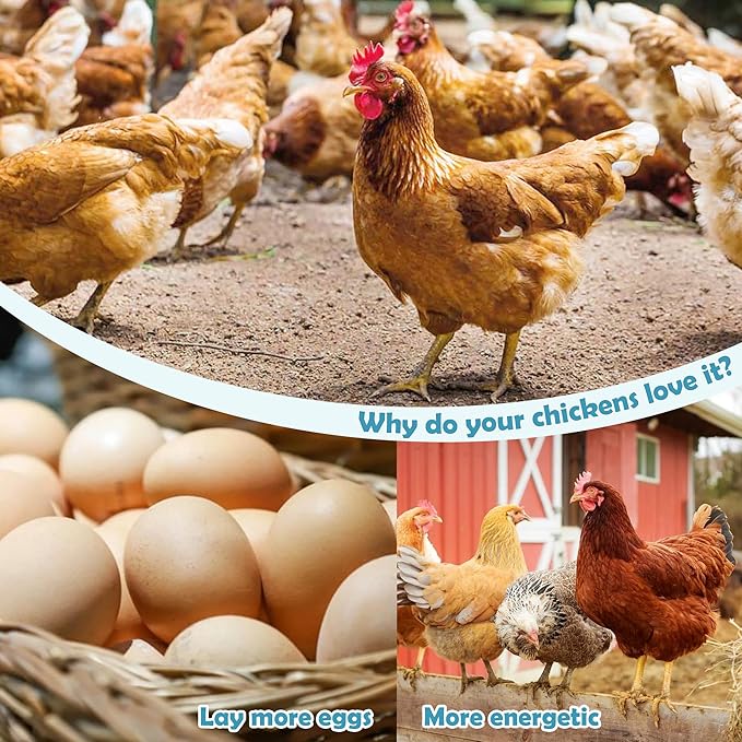 Chicken Dewormer - 120 Tablets All-Natural Formula, US-Made Chicken Dewormer Supplies For All Ages and Sizes to Relieve and Prevent Worms in Laying Hens, Chicks, Roosters, Turkeys, and Other Poultry