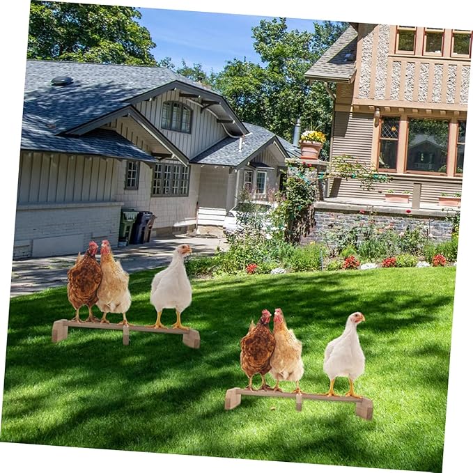 SUPVOX 1piece Wooden Chicken Roosting Bar Secure Bird Stand Bird Cage Perch Cage Accessory Parakeet Accessories