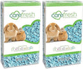 Carefresh 99% Dust-Free Blue Natural Paper Small Pet Bedding with Odor Control, 23 L (Pack of 2)