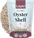 Mile Four Oyster Shell for Chickens - Calcium Supplement for Chickens, 100% Natural Limestone Calcium Carbonate, Strong Eggshell & Bone Booster, 4 lbs