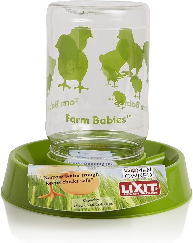 Lixit® Baby Chick Feeder or Waterer - Made in USA (Pack of 1)