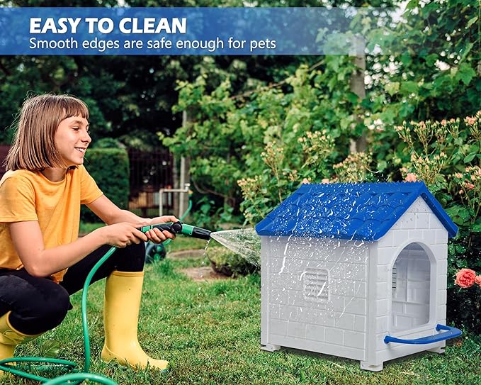 Chicken Nesting Box, Waterproof Hens Nesting Boxes with Chicken Nesting Pads for Laying Eggs, Wall Mount Nesting Boxes for Chickens, Duck, Rabbit, Poultry (Blue)