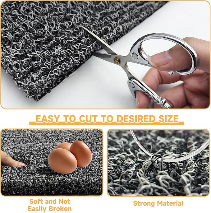 DRQ 8 Pcs Nesting Pads for Chicken Coop - Washable Chicken Nesting Pads, Reusable Chicken Coop Accessories for Hen Laying Mats 12"×12" (Gray)