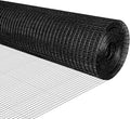 Black Hardware Cloth 1/2 inch 19Ga PVC Coated Wire Mesh Vinyl Coated Fence Welded Metal Chicken Wire Fencing Roll (1/2 inch 36in x 50ft)