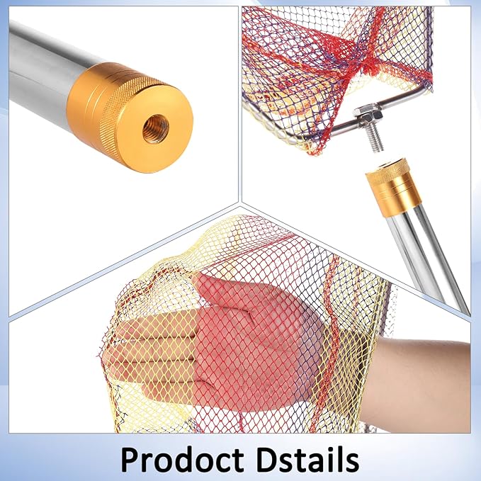 Chicken Catching Net Set – 2 Nets with Adjustable 74 Inch Pole, Lightweight Bird & Animal Catcher for Chickens, Ducks, Geese, Fish, Cats – Heavy-Duty Nylon Net with Stainless Steel Frame