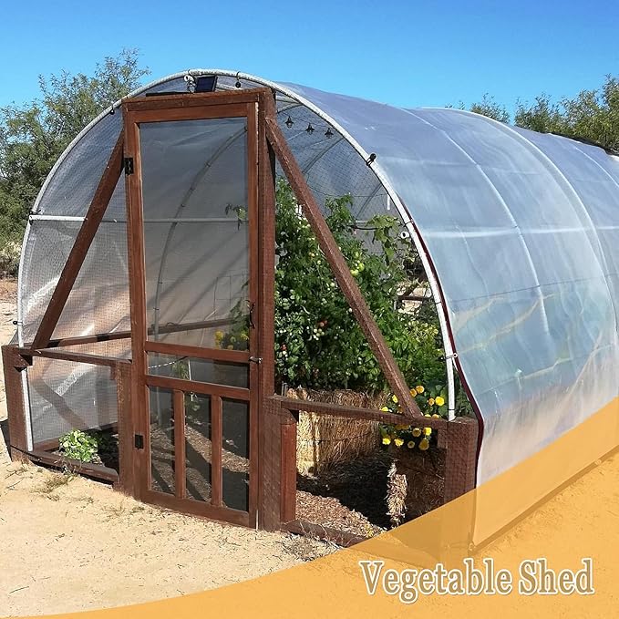 Transparent Tarp, 6x10 FT - Clear Heavy Duty Waterproof Tarps, Greenhouse Plastic Sheeting - Large/Small Outdoor Cover for Camping Patios Enclosures Chicken Coops Gardens Plastic Tarpaulins
