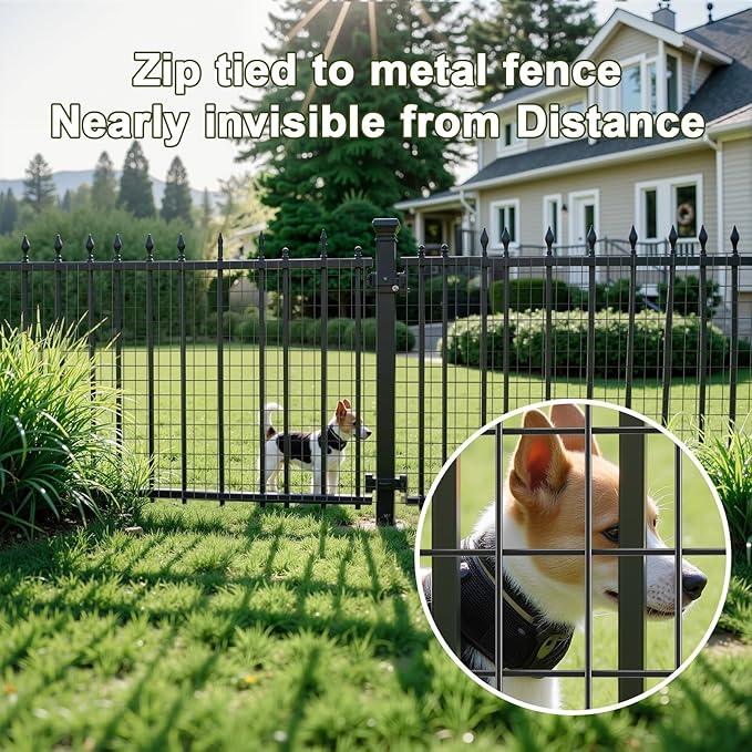 AMAGABELI GARDEN & HOME Black PVC Coated Welded Wire Fence 2inchx3inch 24inchx25ft 16Gauge Garden Border Fencing Roll Vinyl Coating Metal Wire Mesh Garden Bed Plant Supports Poultry Netting Cage