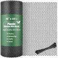 Plastic Wire Mesh,16IN x 50FT Chicken Wire Fencing for Floral Arrangements, Chicken Wire Mesh for Crafts with 100 Pcs Zip Ties,Gaden Netting for Dogs, Deers, Poultry