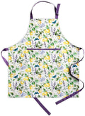 Maison d' Hermine 100% Cotton Apron for women with Pocket Kitchen Chef Apron for Men Cooking Easter Decorations