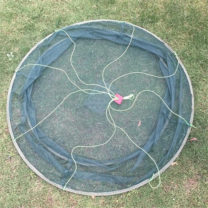 Foldable Fish Catching Net, Hand Cast Cage for Shrimp and Crab