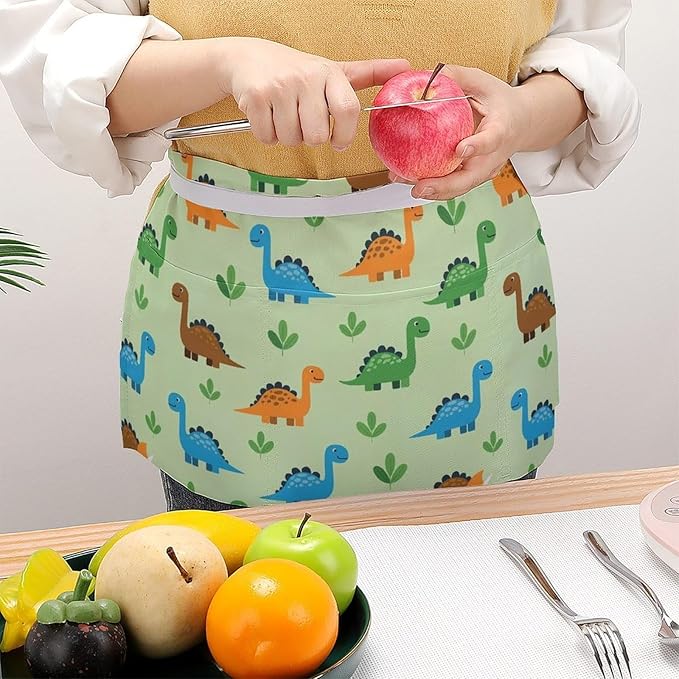 Unisex Half Waiter Waist Short Apron Waterproof Chef Works Waitress Aprons