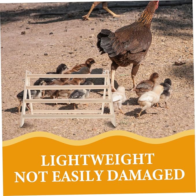 ibasenice Wooden Chicken Perch Stand for Chicks Safe Secure Roosting Bar for Poultry Easy Maintenance Detachable Design Enrichment Toy for Chicken Coop