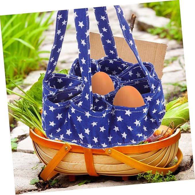 ABOOFAN 9bags Egg Gathering Basket Pockets Chicken Egg Collector for Fresh Quail Collecting Bag Bag for Farmhouse Decor