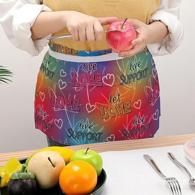 Server Waitress Waist Apron Cooking Kitchen Restaurant Aprons for Women Men