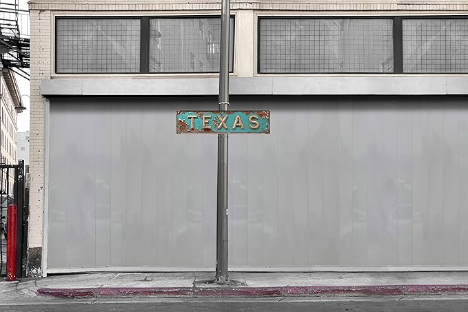 Rustic Texas Metal Tin Sign 4x16 in Vintage Wall Art with for Home Door Garden Man Cave Club and Farmhouse Decor