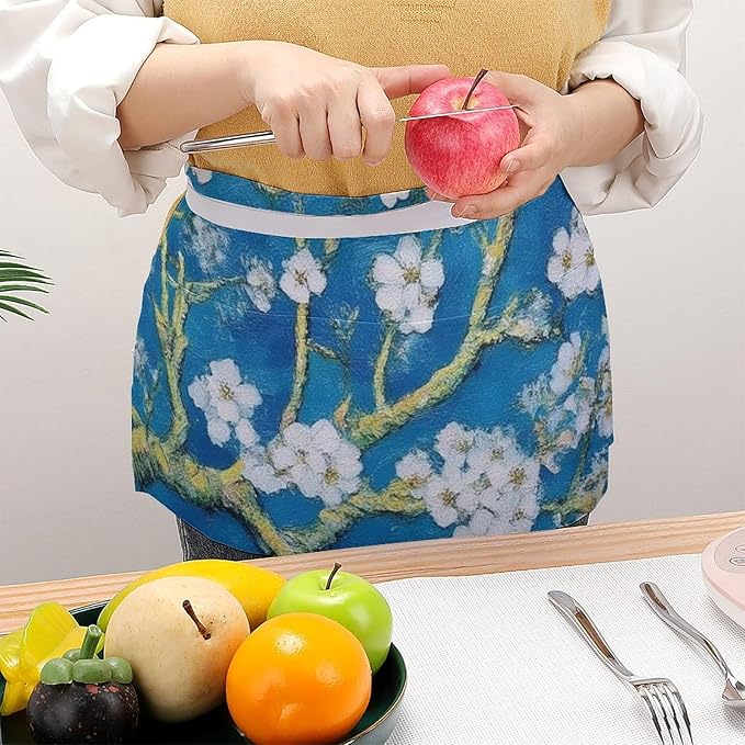 Unisex Half Waiter Waist Short Apron Waterproof Chef Works Waitress Aprons