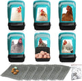 Chicken Nesting Boxes Chicken Laying Boxes with Egg Roll Out Nesting Boxes for Chickens Coop Nest Box Large, Easy to Install, Waterproof and Durable (Green, 6 Pack)