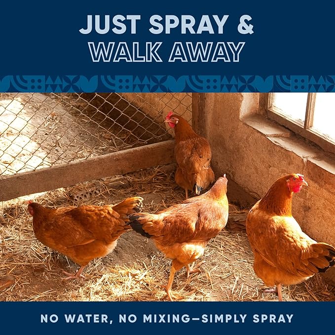 Eco Strong Chicken Coop Odor Eliminator Coop Refresher for Chickens (128 oz)