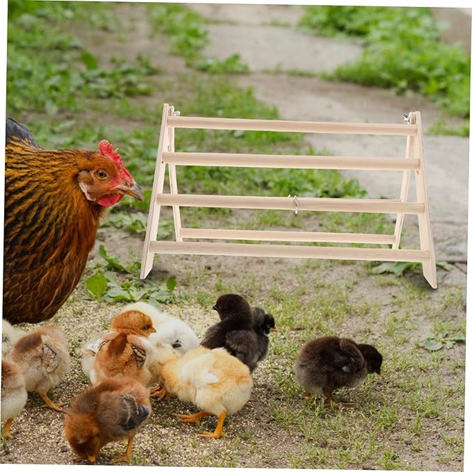 VICASKY Chicken Roosting Bar for Chicks Perch Stand for Coop Enrichment Training and Sturdy Chick Accessory for Comfortable Roosting