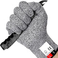 Cut Resistant Gloves Food Grade Level 5 Hand Protection,Kitchen Cut Gloves (Extra Large(palm Diameter 4.15-4.65inch))