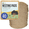 MagJo Aspen Nesting Pads for Chicken Coops - USA Grown Aspen Excelsior Nest Box Liners 13x13-40 Pack