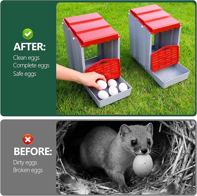 Chicken Nesting Box,Single-Pack Freely Combinable & Easy to Assemble Nesting Boxes for Chickens