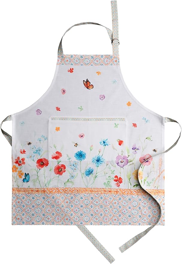 Maison d' Hermine 100% Cotton Apron for women with Pocket Kitchen Chef Apron for Men Cooking Easter Decorations